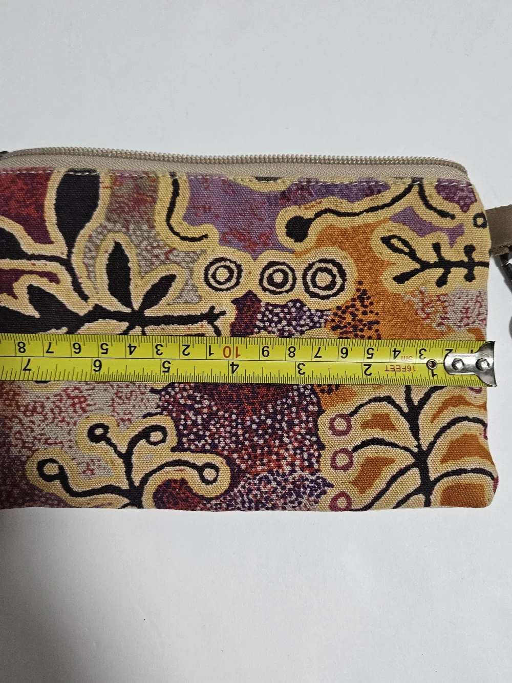 Cotton Pouch in Multicolor Floral Print